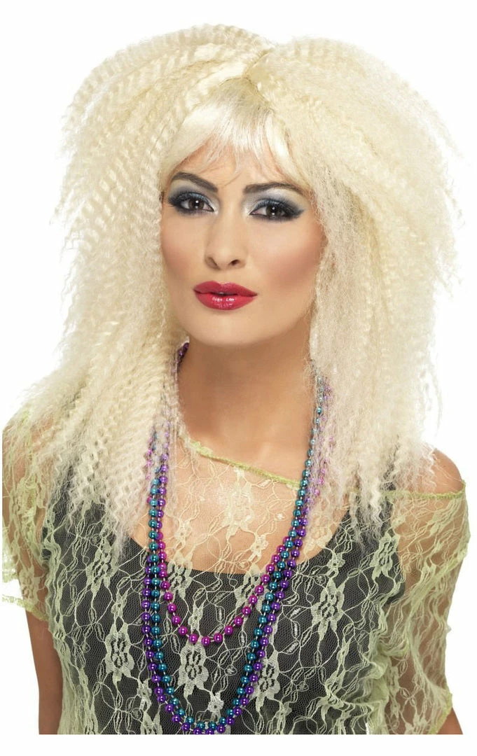 Smiffys All Womens Costumes Crimp Wig BLONDE