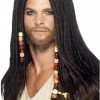 Smiffys Men's Pirate Wig All Womens Costumes
