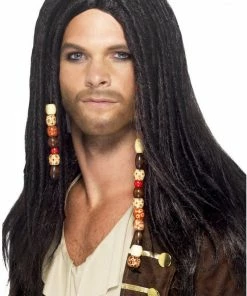 Smiffys Men's Pirate Wig All Womens Costumes