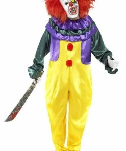Smiffys Creepy Clown Costume All Mens Costumes