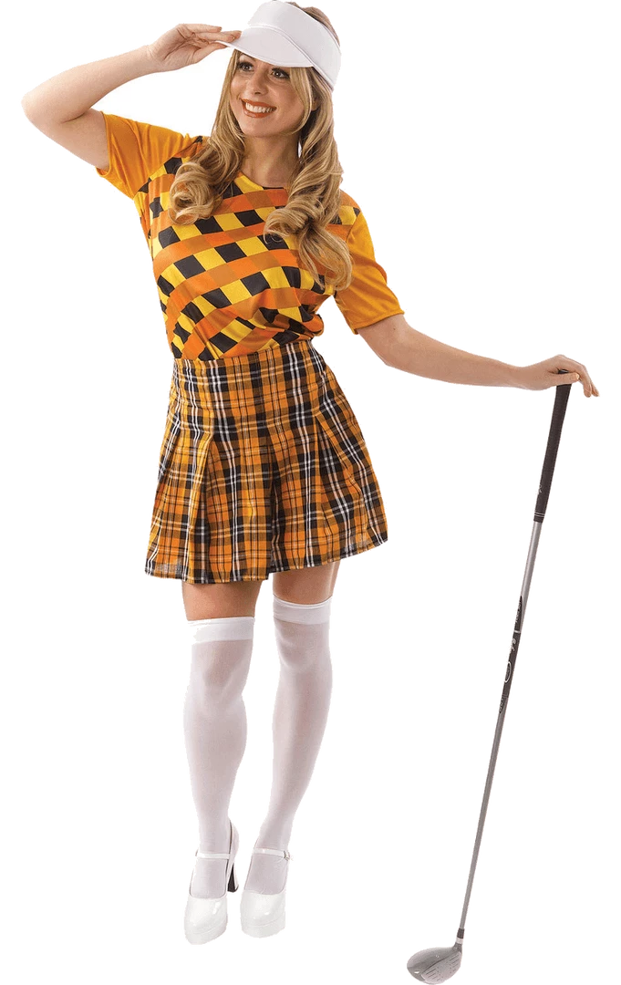 Orion Costumes Female Golfer Costume (Orange & Black)