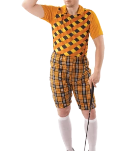 Orion Costumes Male Golfer Costume (Orange & Black) All Mens Costumes