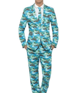Smiffys Aloha Patterned Stand Out Suit All Mens Costumes
