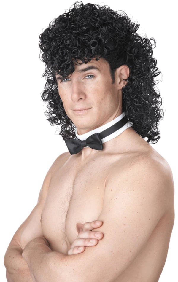 California Costumes Male Stripper Wig And Collar All Mens Costumes