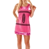 Orion Costumes Women's Pink Crayon Fancy Dress Costume All Womens Costumes