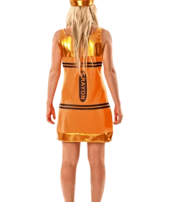 Orion Costumes Women's Orange Crayon Fancy Dress Costume All Womens Costumes