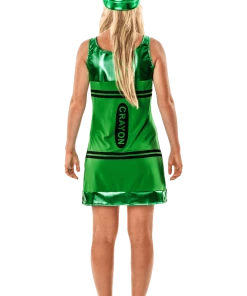 Orion Costumes All Womens Costumes Women's Green Crayon Fancy Dress Costume