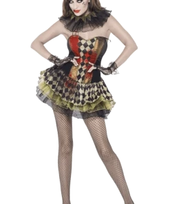 Smiffys All Womens Costumes Adult Zombie Clown Costume