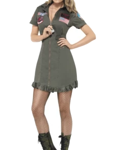 Smiffys Ladies Top Gun Deluxe Costume All Womens Costumes