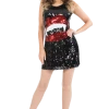 Orion Costumes Adult Sequin Vampire Fang Dress All Womens Costumes