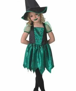 Rubies All Girls Costumes Child Green Spider Witch Costume