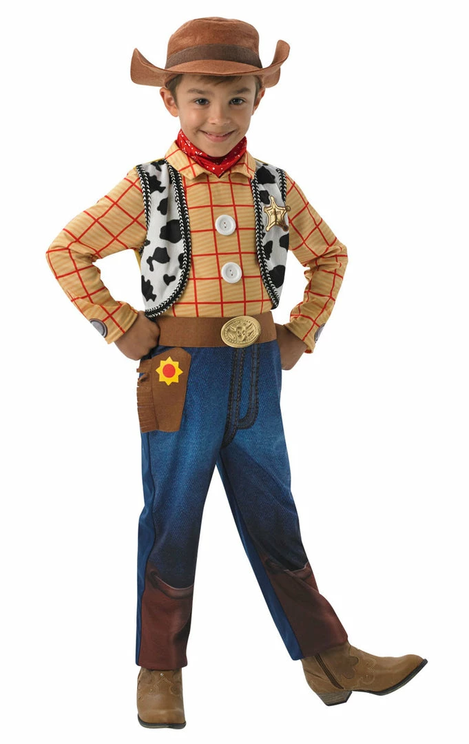 Rubies All Boys Costumes Childrens Toy Story Deluxe Woody Costume