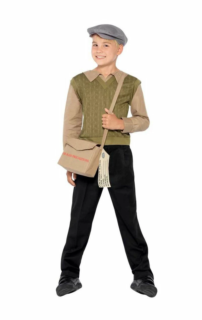 Smiffys Child Evacuee Boy Costume