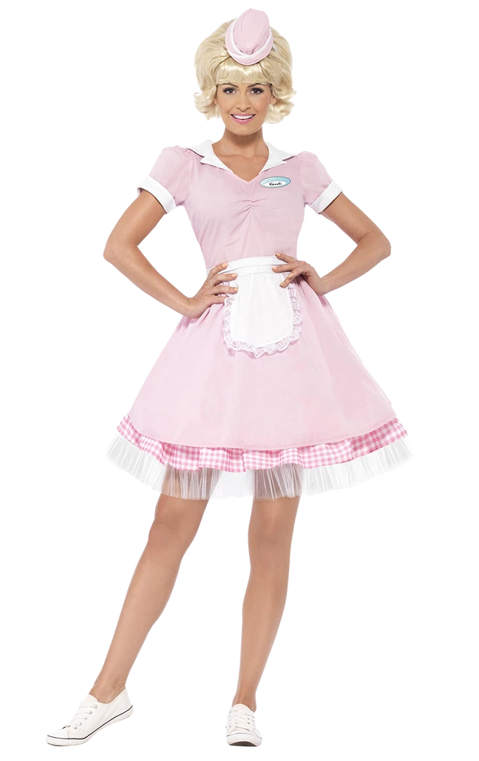 Smiffys Adult 50's Diner Girl Costume All Womens Costumes