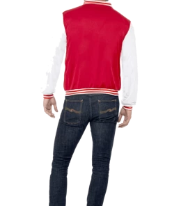 Smiffys All Mens Costumes Adult 50's College Jock Letterman Jacket
