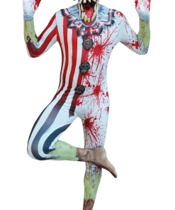 Body Republic Adult Jaw Dropper Clown Morphsuit