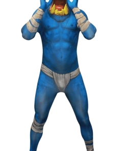 Body Republic Orc Jaw Dropper Blue Morphsuit All Mens Costumes