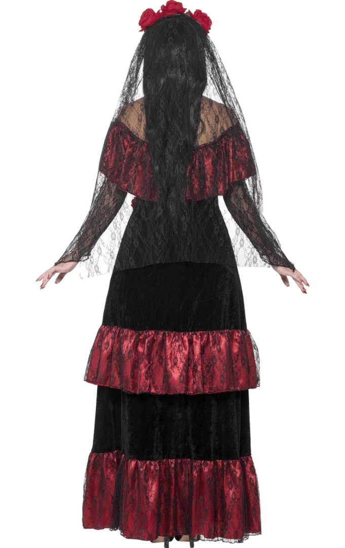 Smiffys Womens Day Of The Dead Bride Costume