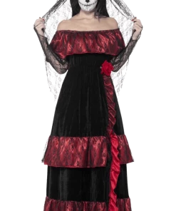 Smiffys Womens Day Of The Dead Bride Costume