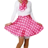 Orlob Adult 50s Pink Polka Dot Kit All Womens Costumes