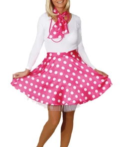 Orlob Adult 50s Pink Polka Dot Kit All Womens Costumes