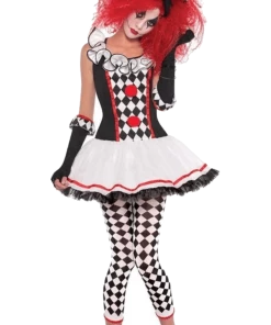 Amscan All Womens Costumes Teen Harlequin Jester Costume