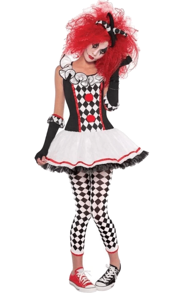 Amscan All Womens Costumes Teen Harlequin Jester Costume