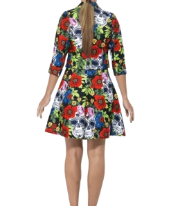 Smiffys Adult Womens Day Of The Dead Stand Out Suit