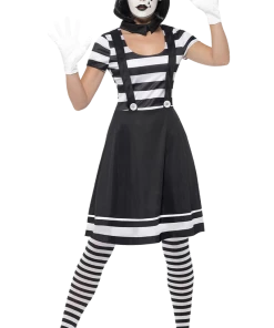 Smiffys Womens Mime Artist Costume
