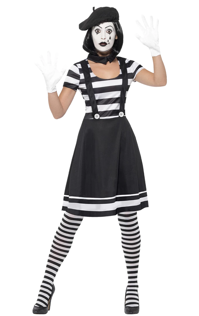 Smiffys Womens Mime Artist Costume