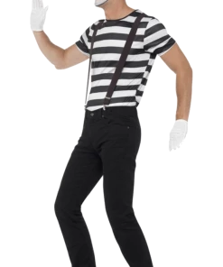 Smiffys Adults Adult Gentleman Mime Artist Costume