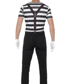Smiffys Adults Adult Gentleman Mime Artist Costume