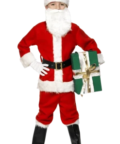 Smiffys Child Deluxe Santa Costume Christmas