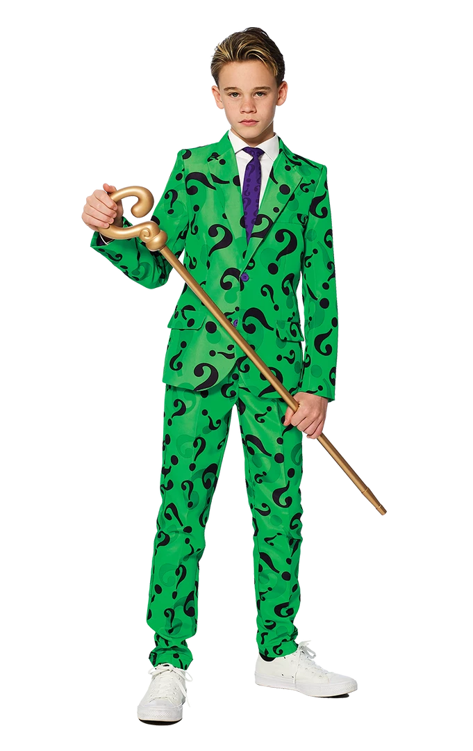 World Book Day Kids Suitmeister Riddler Costume