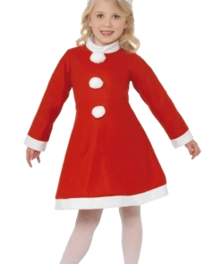 Smiffys Child Santa Girl Costume