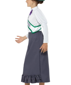 Smiffys All Girls Costumes Kids Victorian Suffragette Costume