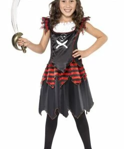 Smiffys Child Gothic Pirate Costume All Girls Costumes