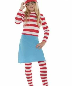 Smiffys All Girls Costumes Child Where's Wally Girl Costume
