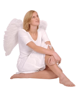 Boland White Feather Wings 65x65cm Angels