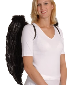 Boland Angels Black Feather Wings 65x65cm