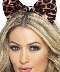 Smiffys Leopard Bow On Headband All Womens Costumes