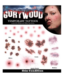 Tinsley Transfers Skin Condition Gorywood Temporary Tattoos Halloween