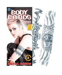 Tinsley Transfers Accessories Reaper Body Band Temp Tattoo
