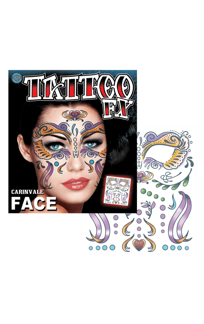 Tinsley Transfers Carnival Face Temp Tattoo