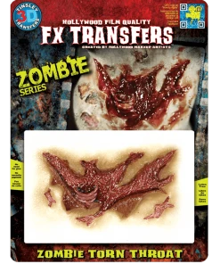 Tinsley Transfers Zombie Torn Throat FX Transfer Accessories