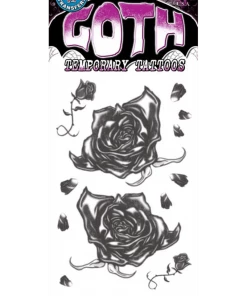 Tinsley Transfers All Womens Costumes Black Roses Goth Tattoo