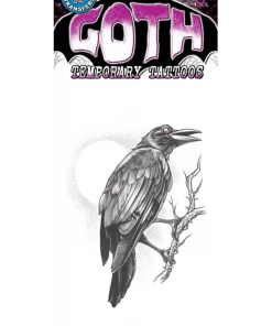 Tinsley Transfers The Raven Goth Tattoo