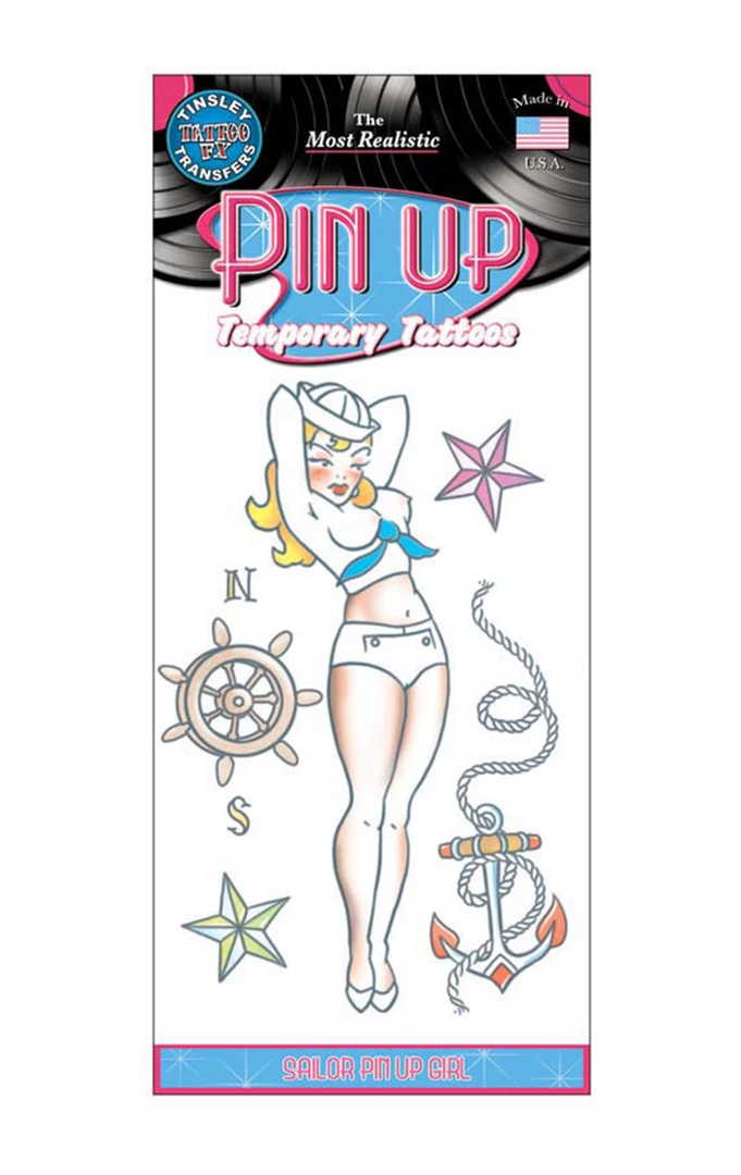 Tinsley Transfers Sailor Pin Up Tattoo Accessory