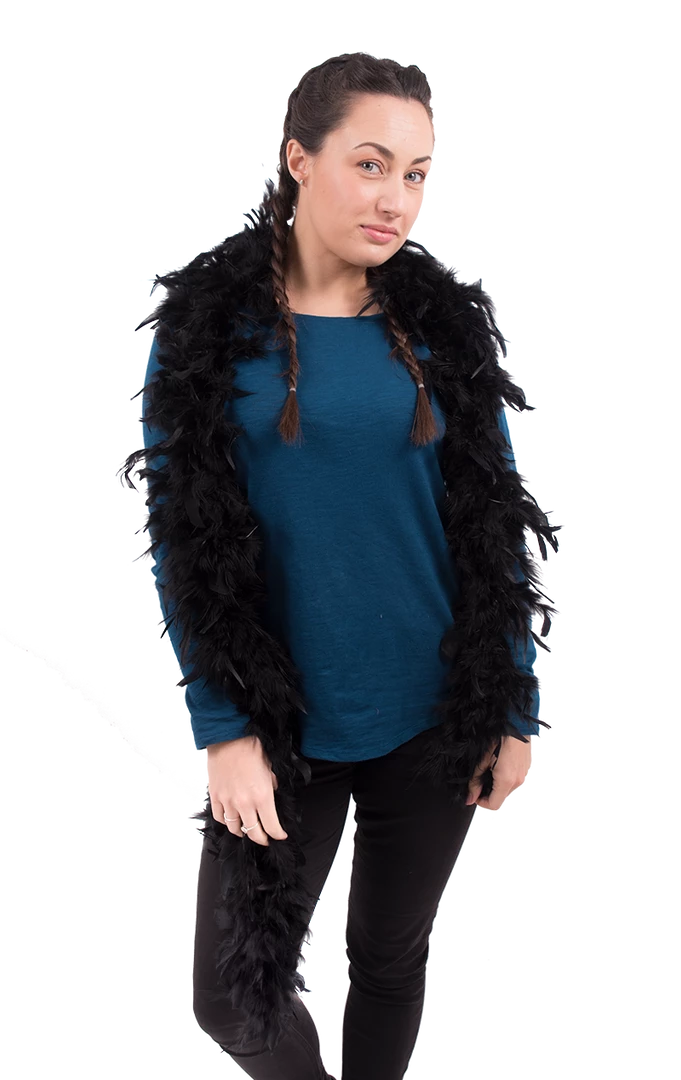 Bristol Novelty 1920s Black Feather Boa