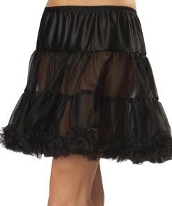 California Costumes French Maids Ruffled Pettiskirt Black